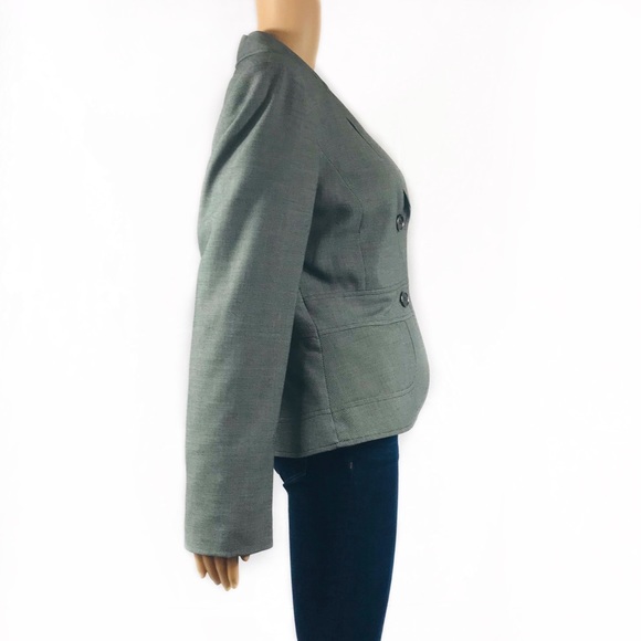 Calvin Klein Gray Stretch Blazer - Size 10 - Picture 7 of 9